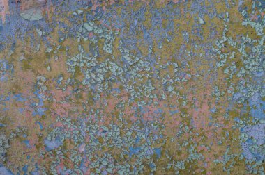 Kırık boyalı eski bir duvar