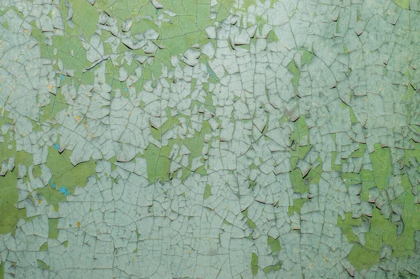 stock image Old painted wall with cracked paint