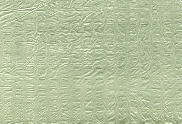 Мятая Полиэтиленовая Текстура Зеленого Оттенка Цвета — стоковое фото