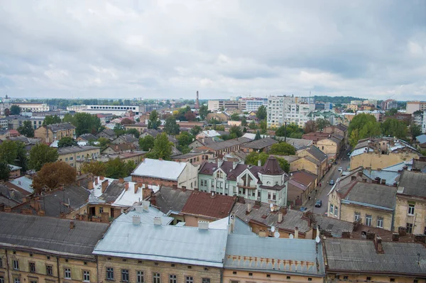 Вид Город Старые Крыши — стоковое фото