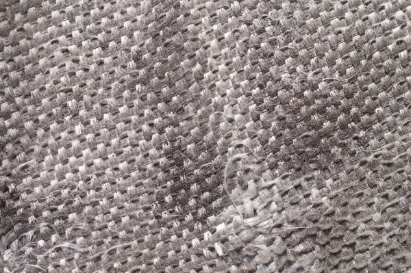 Old Gray Thread Woven Fabric — Stock Photo, Image