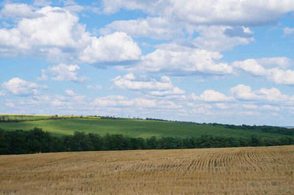photo of a landscape field against the sky
