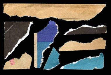 Eski, yırtık kağıt dokusu