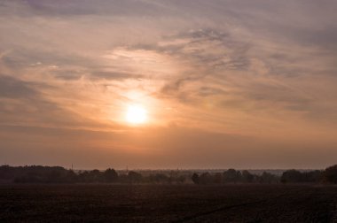 Manzara fotoğrafı, gün batımında alan