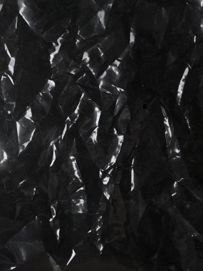 koyu buruşmuş polietilen arkaplan dokusu