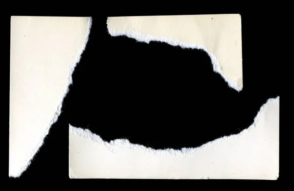 古いヴィンテージの引き裂かれた紙の質感 — ストック写真