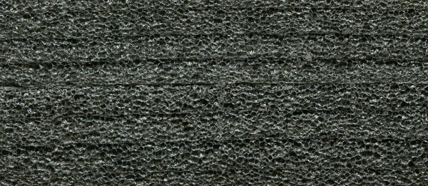 Texture Black Foam Rubber Background — Stock Photo, Image