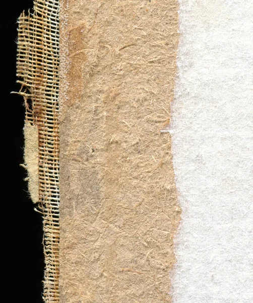 Textura Starý Vinobraní Natržený Papír — Stock fotografie