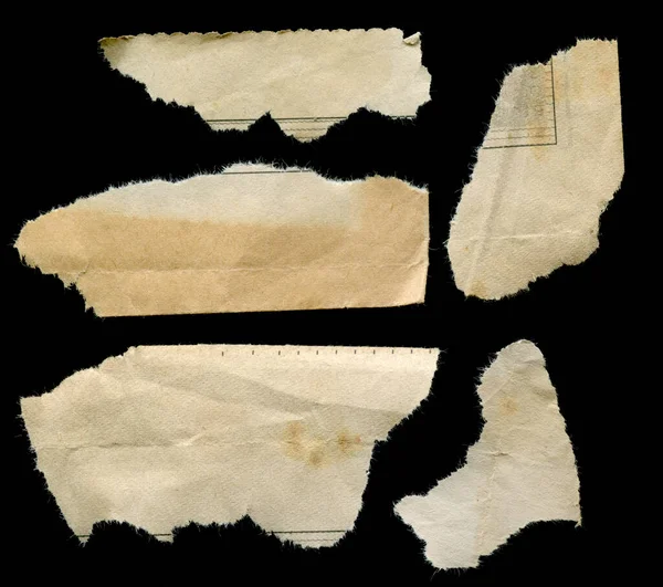 Текстура Старого Рваного Жовтого Паперового Фону — стокове фото
