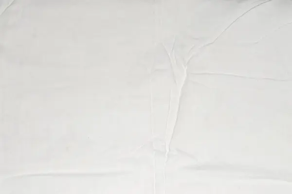 Beyaz Buruşmuş Kumaş Dokusu Arkaplanı — Stok fotoğraf
