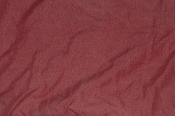 Fondo Textura Tela Arrugada Roja —  Fotos de Stock