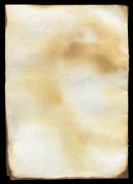 Textur Des Alten Verbrannten Papierhintergrundes — Stockfoto