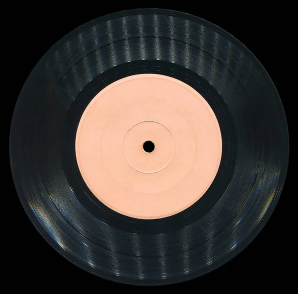 Vinyl Record Black Background — Stock Photo, Image