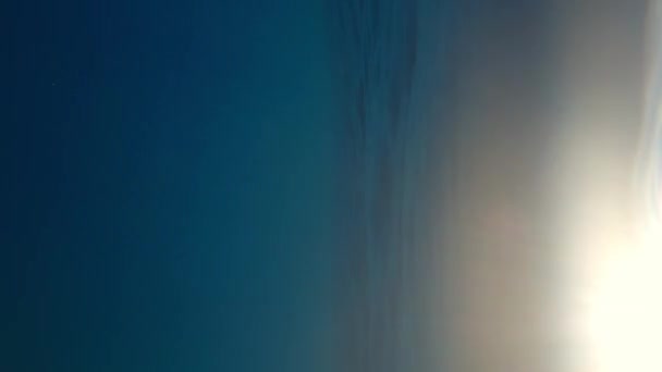 Сонячний Відблиск Під Поверхнею Води Заході Середземного Моря — стокове відео