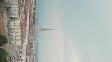 Torino şehir manzarasının üst görüntüsü