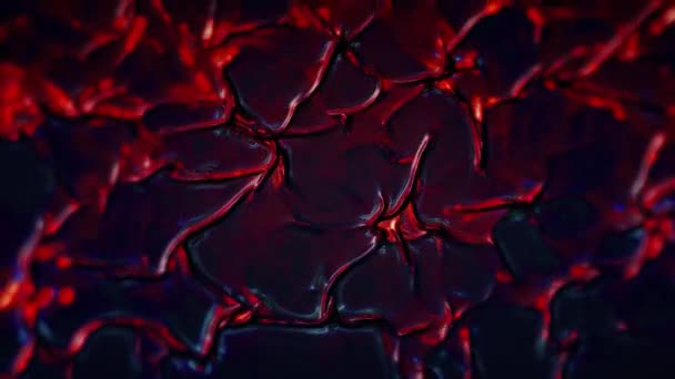 红色流动和未来主义抽象部分的背景 — 图库视频影像