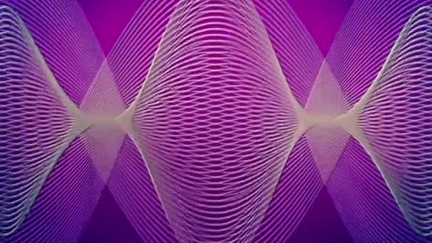 紫と白の幾何学的な抽象的な背景 ストック映像