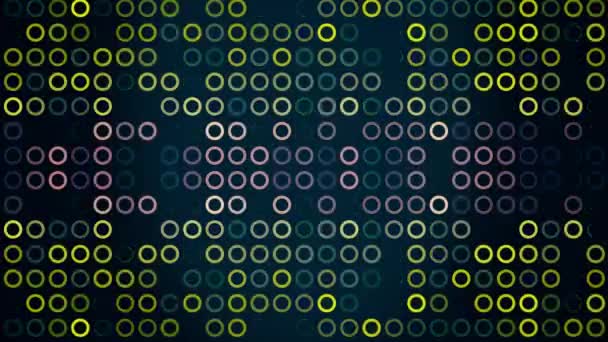 Fond Abstrait Avec Des Points Clignotants Colorés Séquence Vidéo