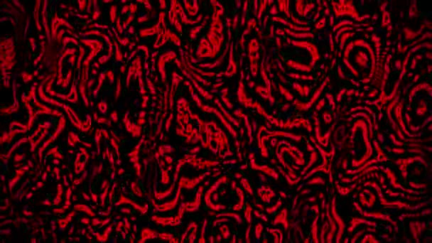 黒の赤で幾何学的な抽象的な動きの背景 ストック映像