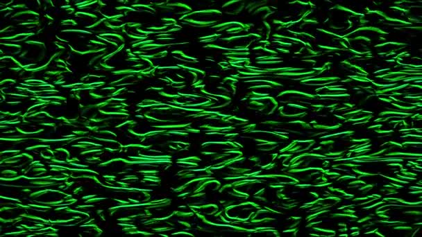 黒の緑の形をした抽象的な動きの背景 動画クリップ