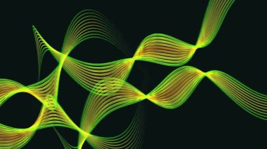 Siyah üzerinde çok renkli şekilleri olan soyut hareket arkaplanı