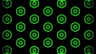 Soyut hareket arkaplan bulanık şekiller kaleydoskop içinde yeşil