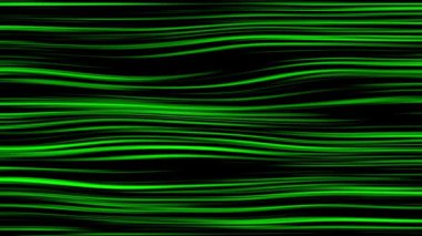 Yeşil ve siyah dalgalı çizgilerle soyut hareket arkaplanı