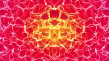 Kırmızı ve sarı renkli bulanık çizgilerle soyut hareket arkaplanı