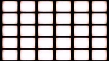 Siyah renk üzerine beş satırda yanıp sönen ışıklar ile soyut hareket arkaplanı