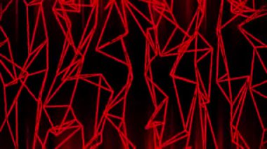 Siyah üzerine kırmızı dalga çizgileri olan soyut hareket arkaplanı