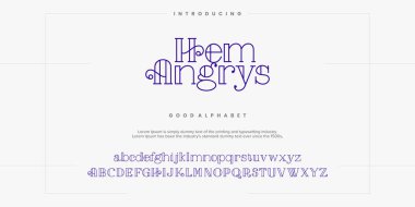 Modern soyut dijital alfabe yazı tipi. Minimum teknoloji tipografisi, yaratıcı şehir sporları moda fütüristik yazı tipi ve rakamlar. vektör illüstrasyonu