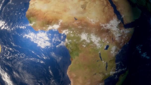 Orbita Pământului Din Spațiu Animație Ultrahd Buclă — Videoclip de stoc