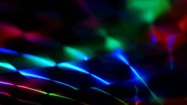Kleurrijk Prisma Graphic Abstract Geometrische Achtergrond — Stockvideo