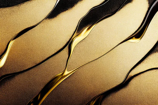 liquid gold and rough black charcoal texture background