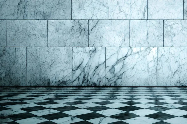 empty white marble wall and floor
