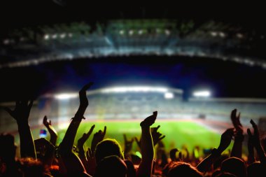 Futbol ya da futbol taraftarları stadyum Dünya Kupası 'ndaki bir maçta