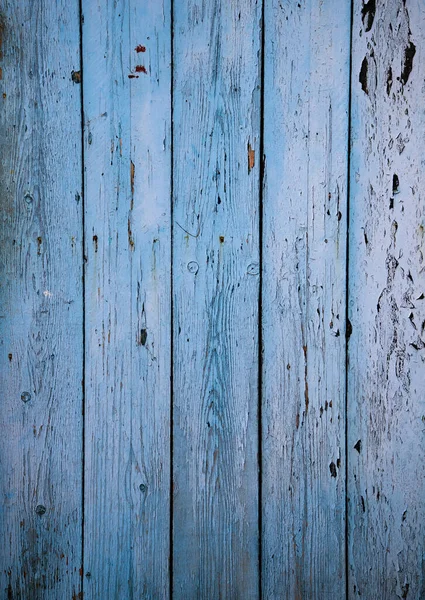 蓝色油漆的木纹理背景 — 图库照片