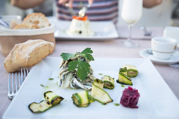 Stilvolle Vorspeise Mit Gemüse — Stockfoto