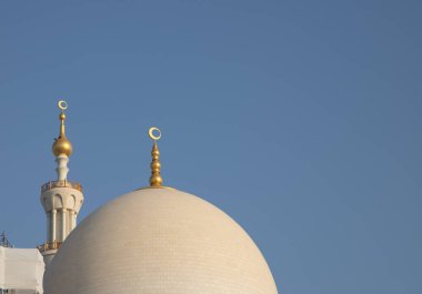 Abu Dabi Birleşik Arap Emirlikleri 'ndeki Şeyh Zayed Büyük Camii' nin detayları.