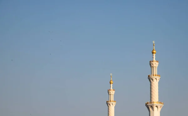 Detalhe Grande Mesquita Sheikh Zayed Abu Dhabi Emirados Árabes Unidos — Fotografia de Stock