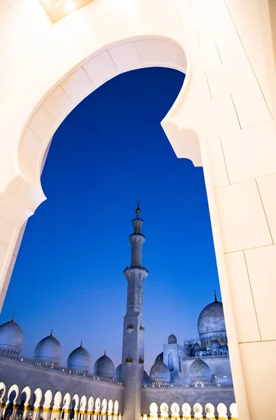 Részletek Sheikh Zayed Grand Mosque Abu Dhabi Egyesült Arab Emírségek — Stock Fotó