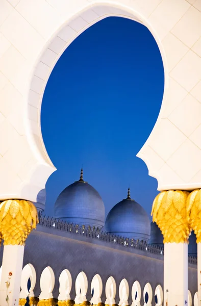 Detalle Gran Mezquita Sheikh Zayed Abu Dhabi Emiratos Árabes Unidos — Foto de Stock