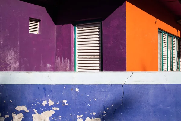 Colorful House Purple Blue Orange — Stock Photo, Image