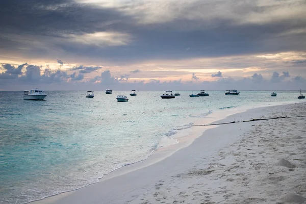 Amazing Sunset Sea Tropical Beach — Foto de Stock