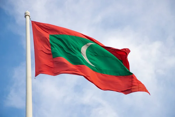 Flagge Der Malediven Male — Stockfoto