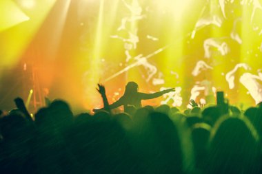 Konserdeki kalabalık - Yaz müzik festivali