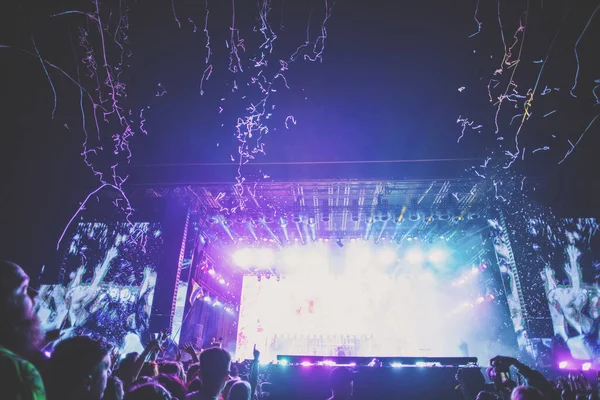 stage lights live concert summer music festival