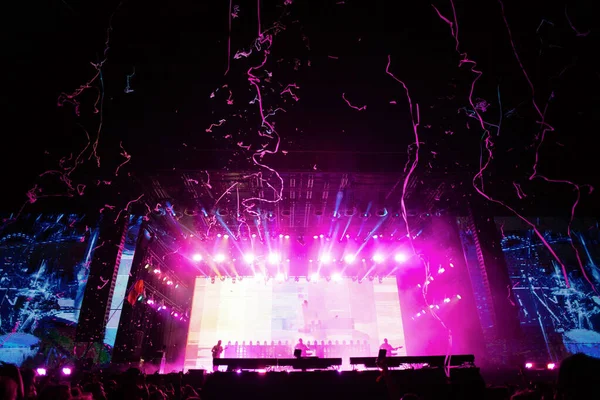 Stage Lights Live Concert Summer Music Festival — Stock fotografie