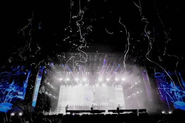 Stage Lights Live Concert Summer Music Festival — Foto de Stock