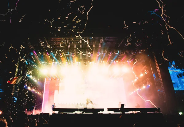 Stage Lights Live Concert Summer Music Festival — Stockfoto